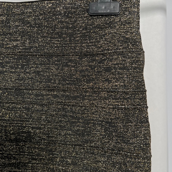 Black and Gold Shimmer Tube Skirt - Picture 7 of 7